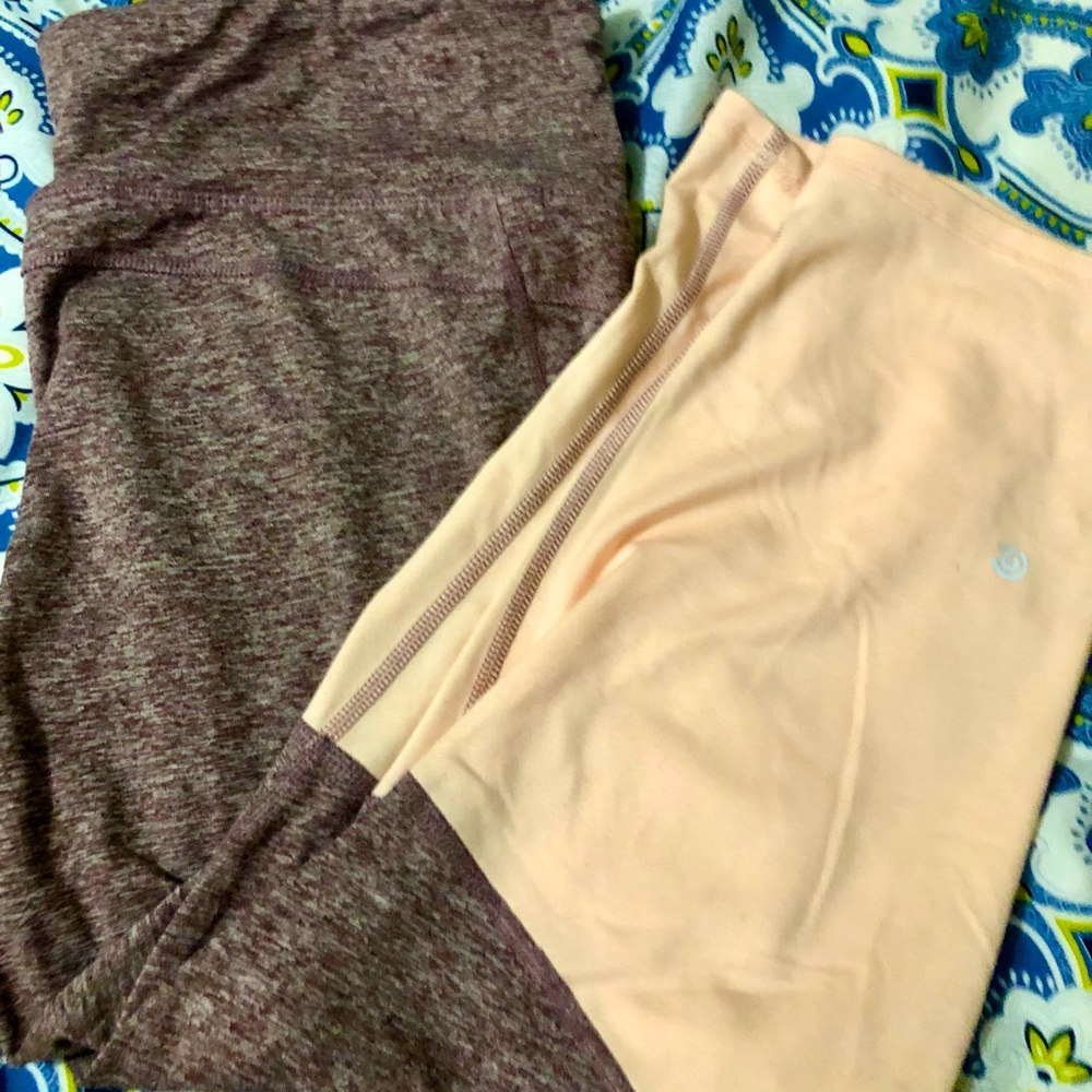 Two Tone Ankle Leggings